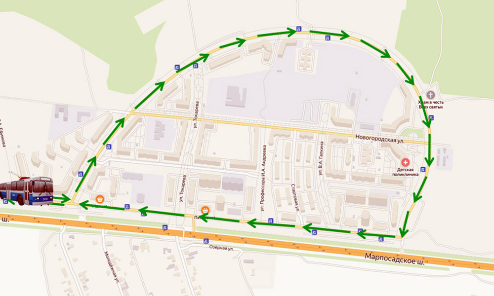 Схема маршруты троллейбусов чебоксары