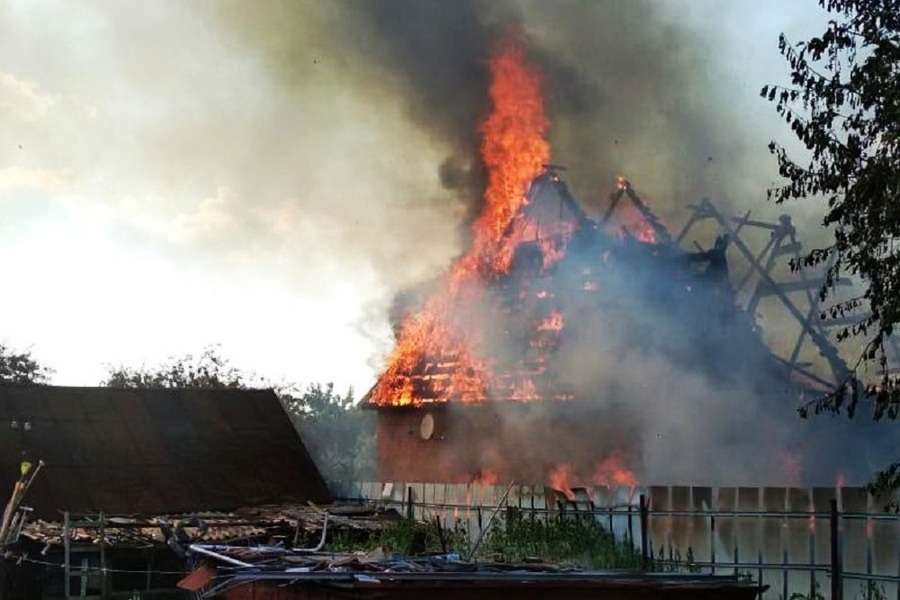 В Моргаушском районе при пожаре погиб местный житель