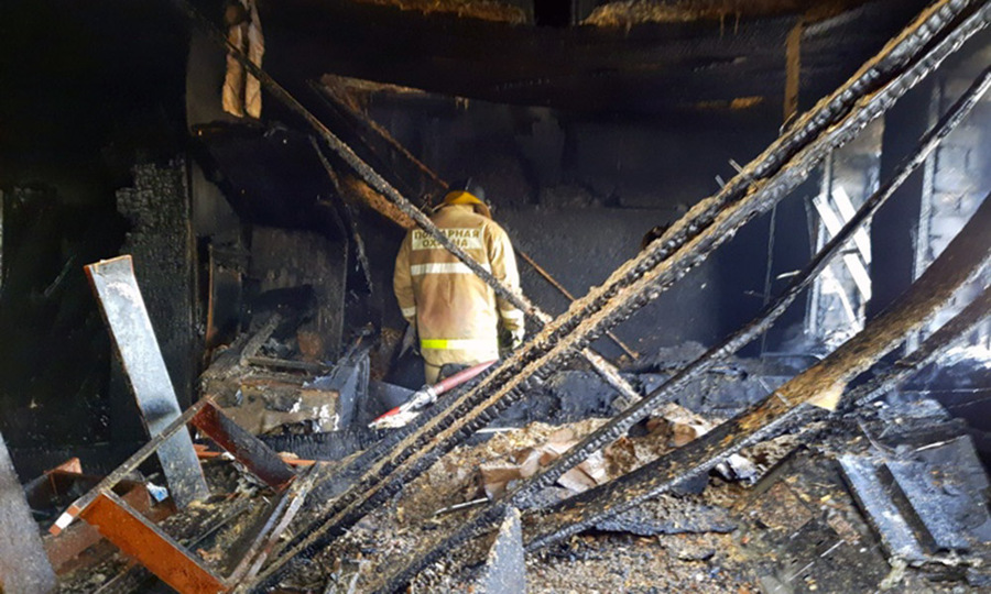 При пожаре в Красночетайском районе погибла пенсионерка