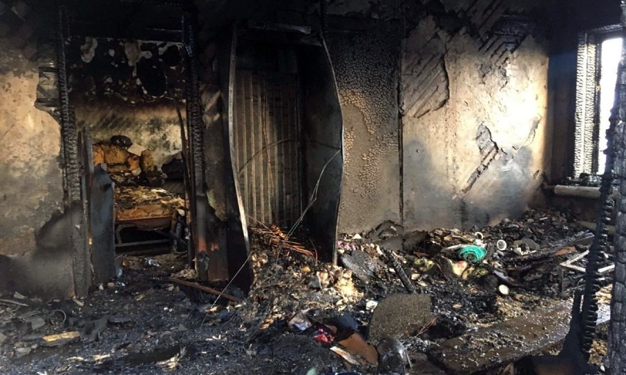 В Шумерле при пожаре погиб местный житель