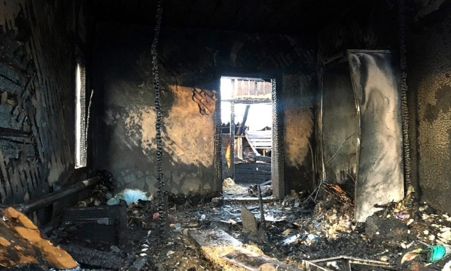 В Шумерле при пожаре погиб местный житель